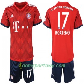 Koszulka Bayern Monachium Boateng 17 Dziecięcy Domowe Koszulki Piłkarskie 2018-2019 Krótki Rękaw